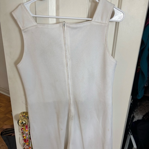 vintage white thick 70s jumpsuit - Picture 4 of 4